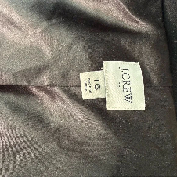 JCREW Factory LADY DAY  Black Women's Coat - Picture 4 of 9